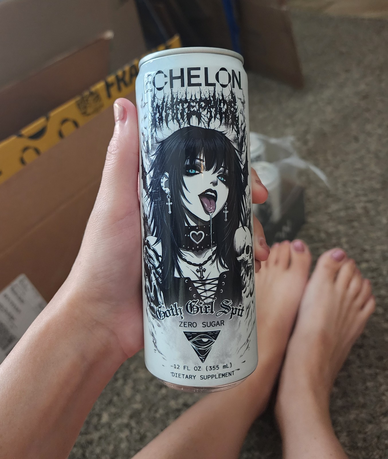 (On hand)Echelon Goth Girl Spit Energy Drink 1 Can -*Last Restock Eve
