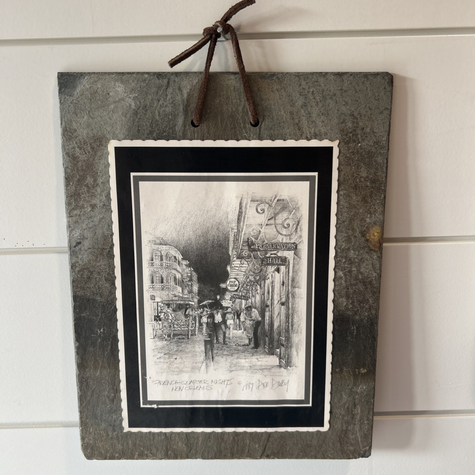 French Quarter New Orleans Historic Roofing Slate Don Davey Print Collectible 
