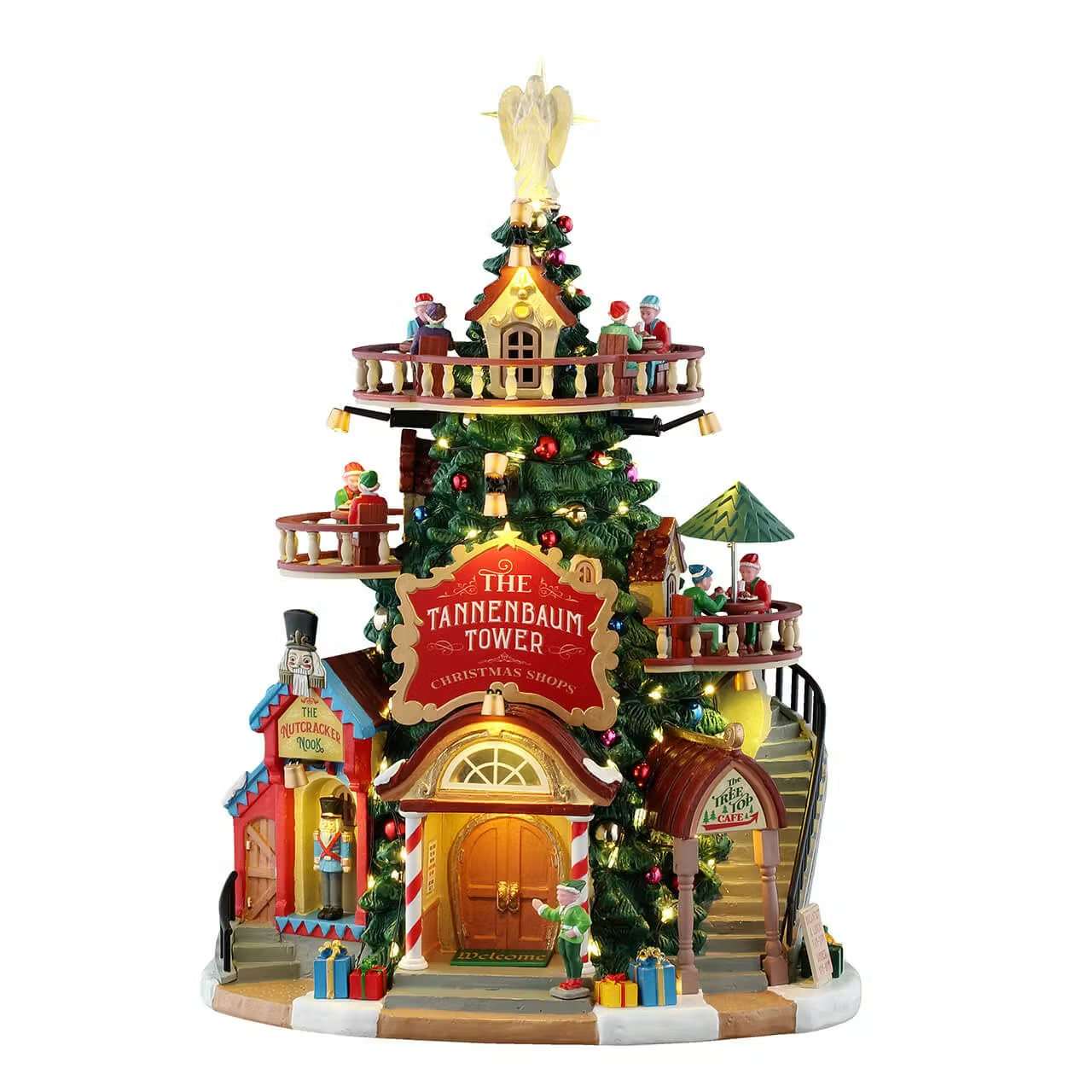 2025 LEMAX SANTA WONDERLAND -THE TANNENBAUM TOWER CHRISTMAS SHOPS Light Up