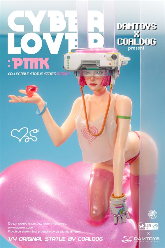 Damtoys Coaldog Cyberlover-Pink 1/4 41cm/16.1\