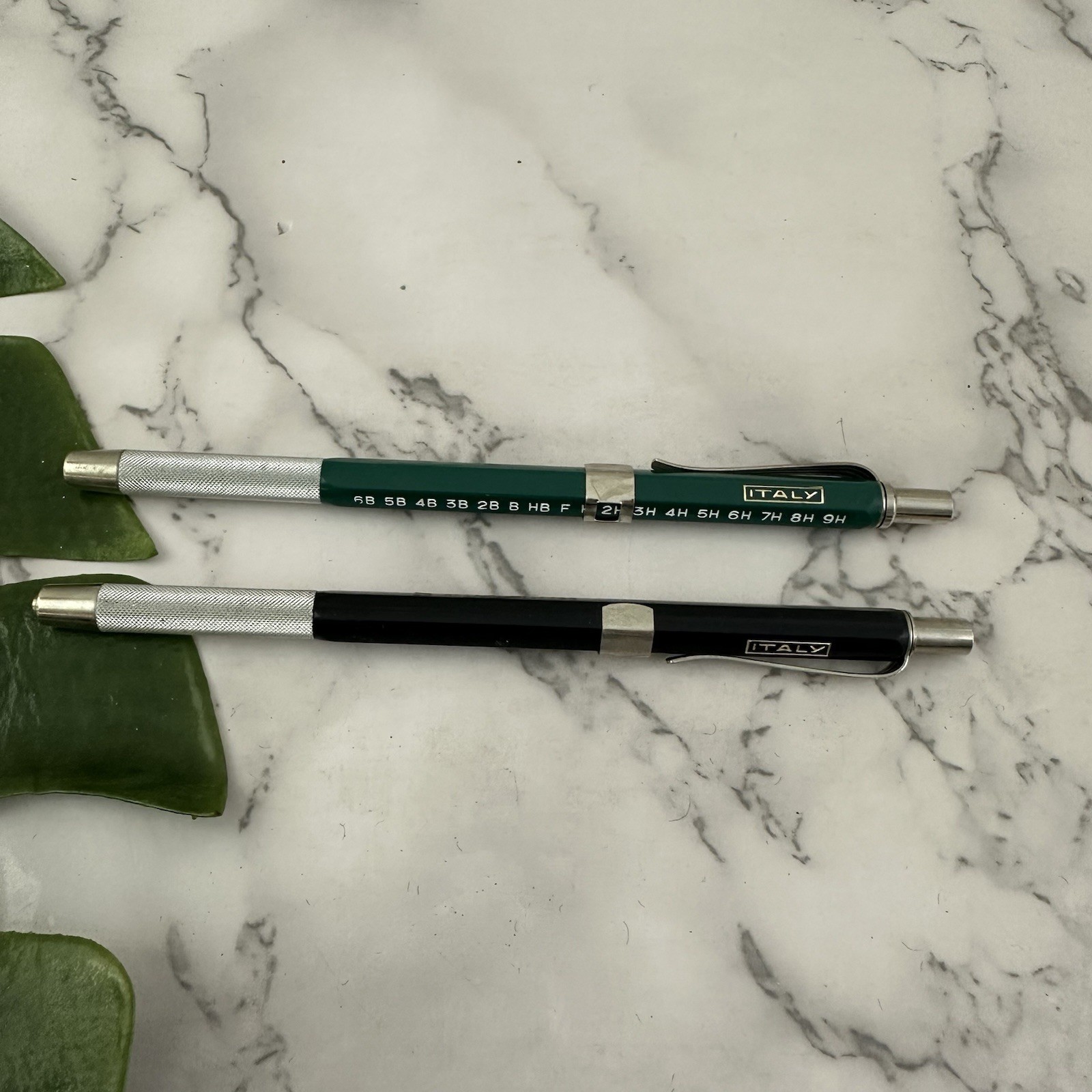 2 Vintage Charvoz 38-0022 Drafting Clutch Leadholder Mechanical Pencils Italy