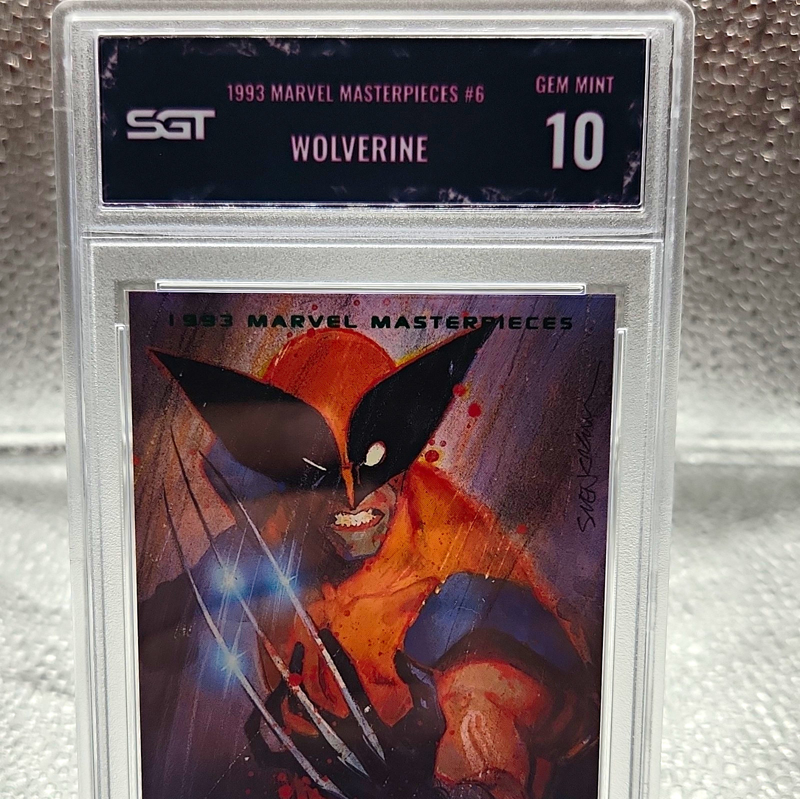 Marvel 1993 Marvel Masterpieces WOLVERINE #6 Joe Jusko - SGC 10