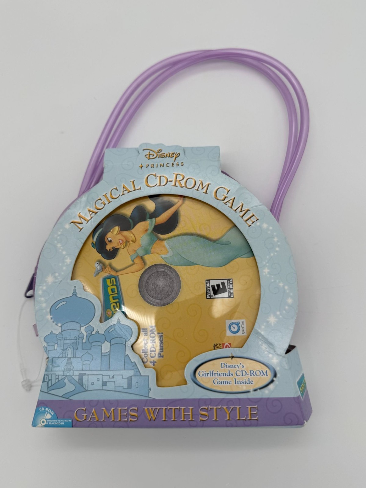 Disney Princess Magical CD-ROM Game Jasmine Girlfriends Computer Game Y2K 2003