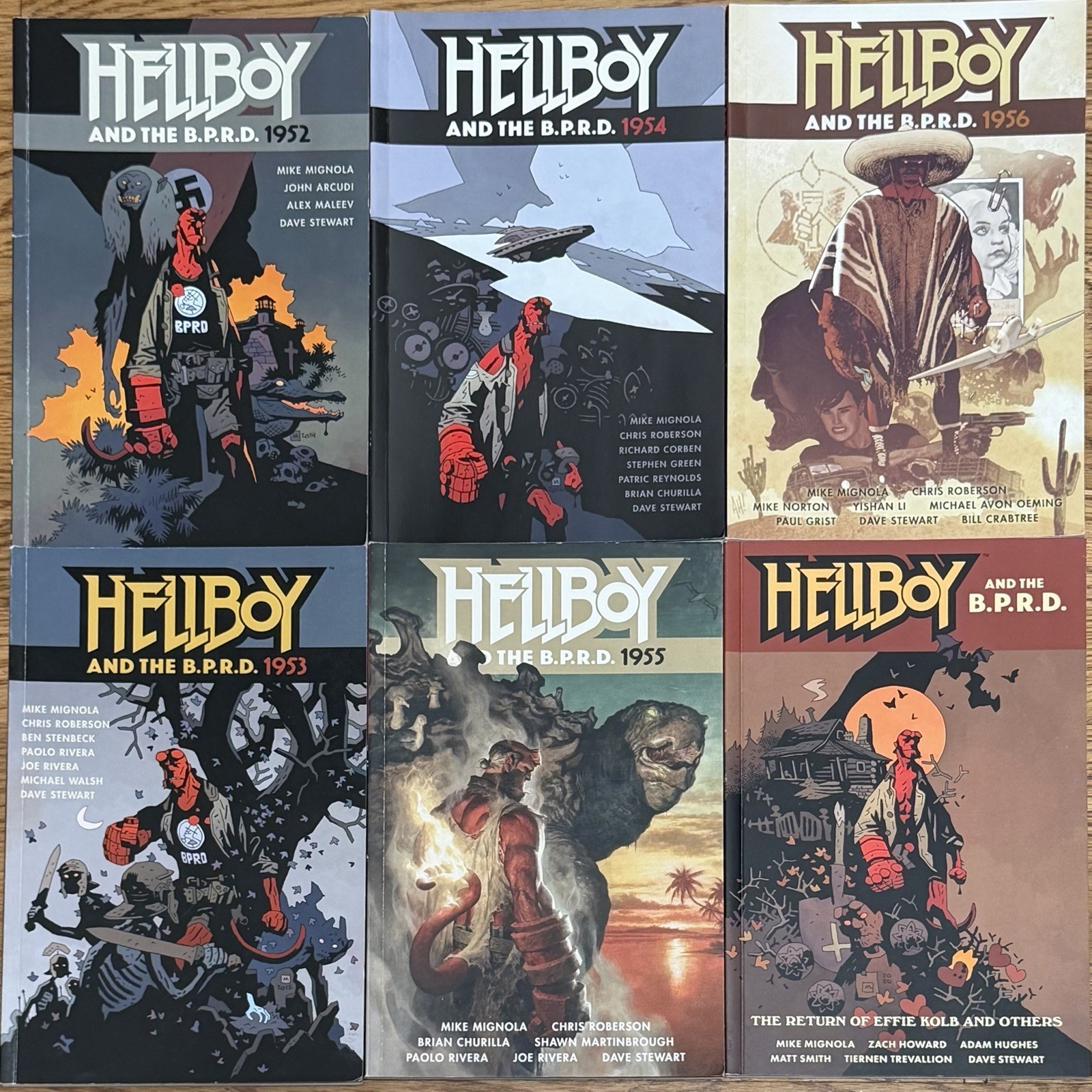 Hellboy and the B.P.R.D. 1952-1956 + Return of Effie Kolb TPB Lot of 6
