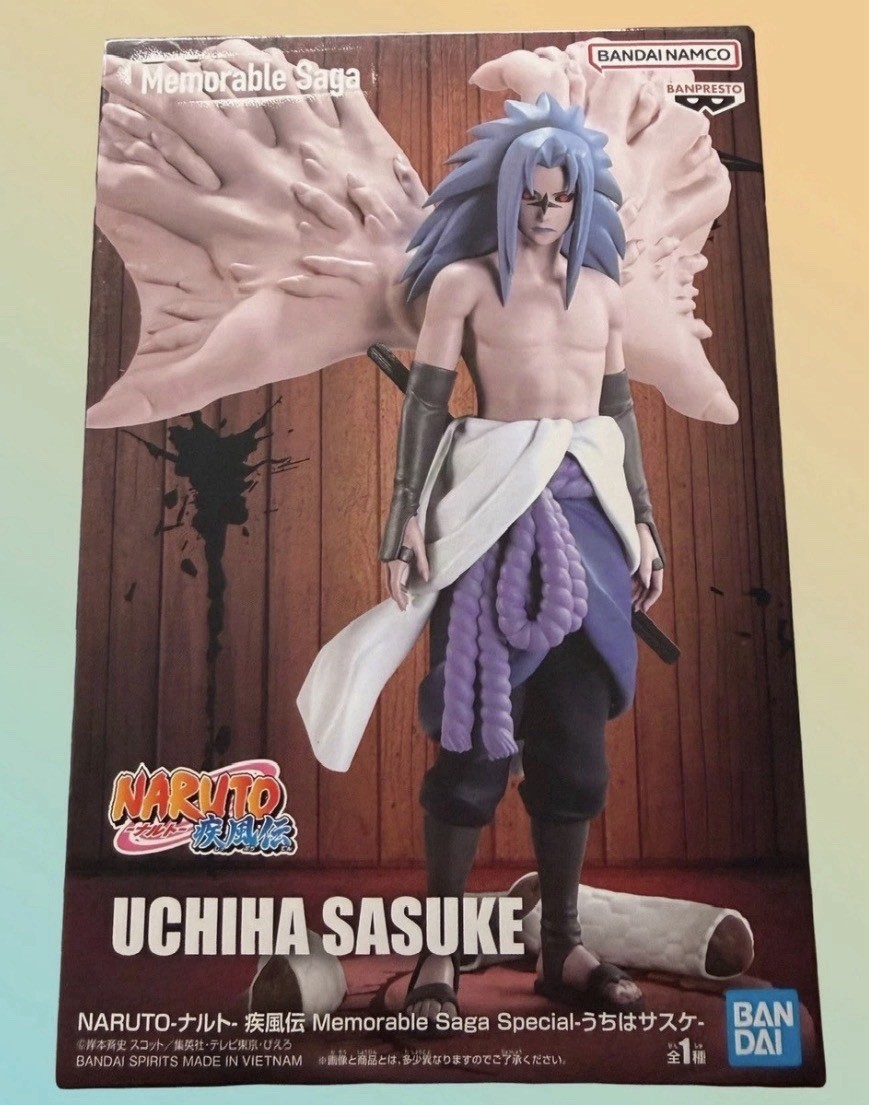 Banpresto Naruto Shippuden Memorable Saga Uchiha Sasuke Figure New - US Seller