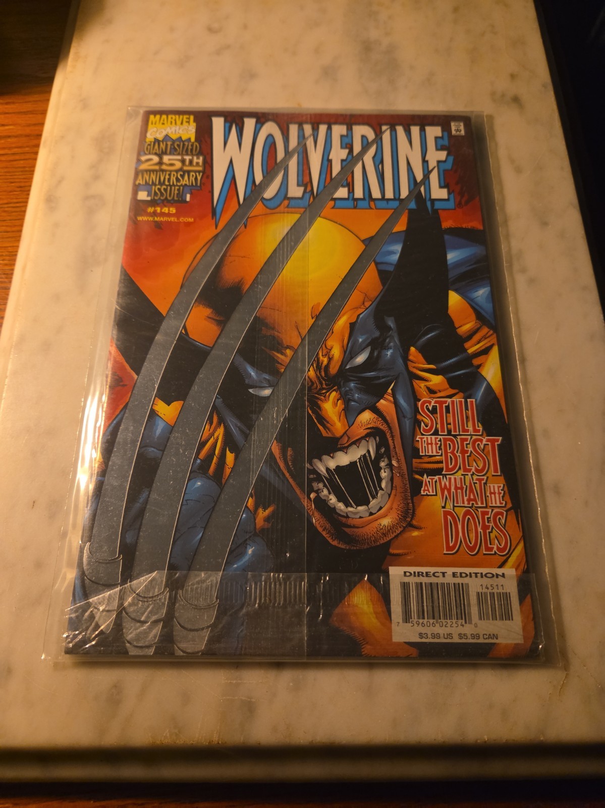 WOLVERINE #145 (1999) VFNM SILVER FOIL IN ORIGINAL MAILER.
