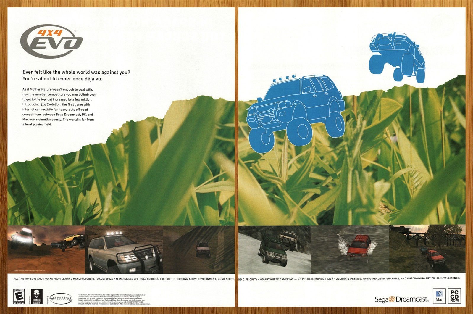 2000 4x4 Evolution Sega Dreamcast PC Print Ad/Poster Car Truck Game Promo Art