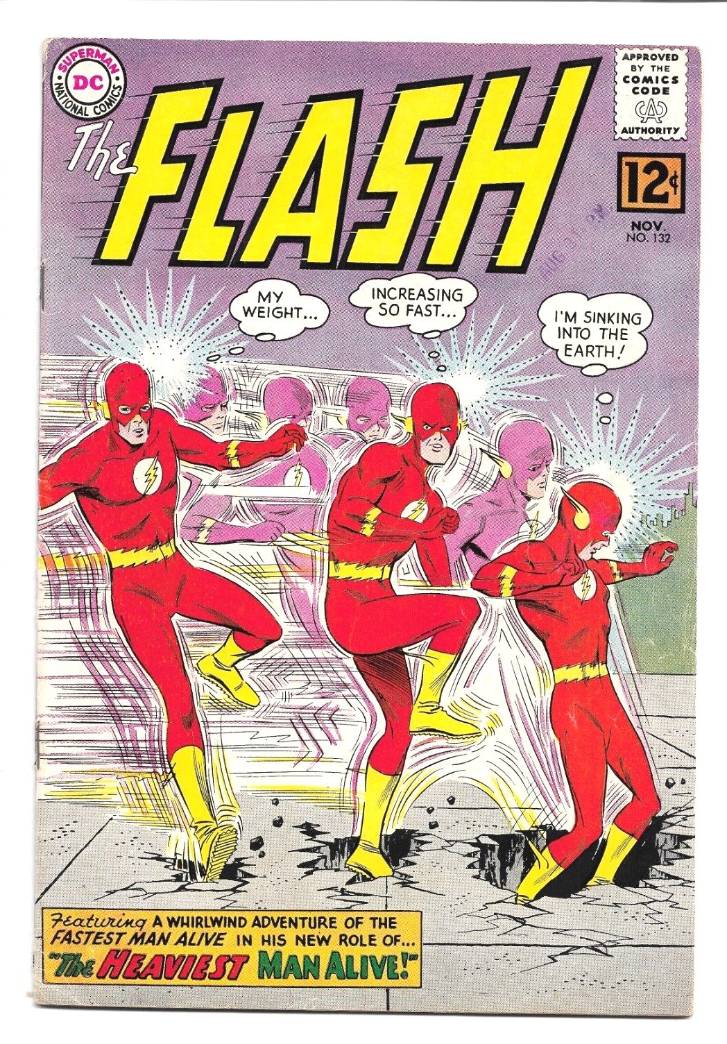 The Flash 132, 1962 Daphne Dean App. John Broome & Carmine Infantino DC 7.5 VF-