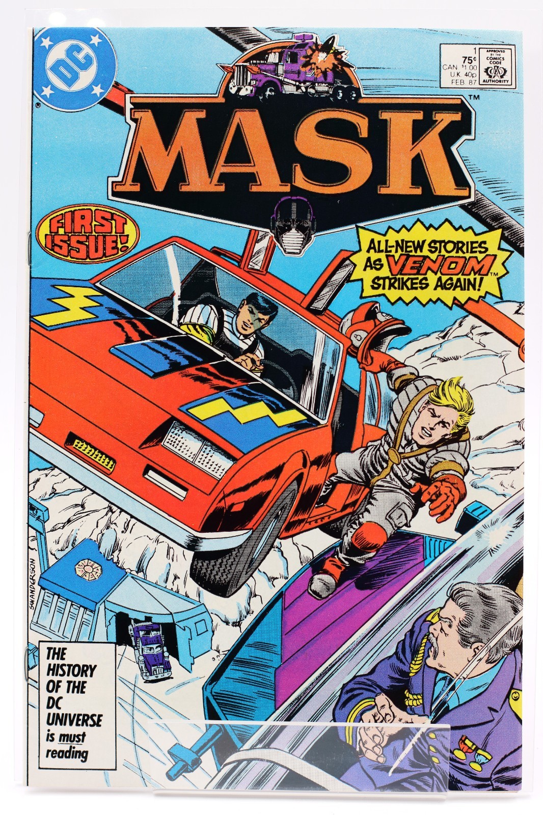MASK #1 • [8.0] • 1987 • Curt Swan • DC MODERN • 1st Print • Ongoing Series