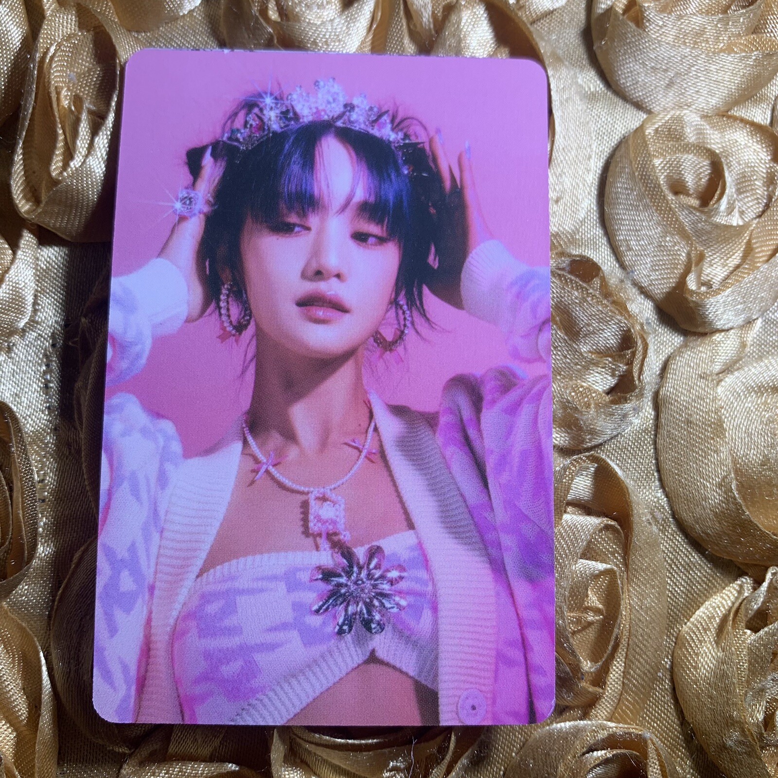 Minnie (G)I-DLE FEEL Edition Celeb K-POP Girl Photo Card Princess Pink