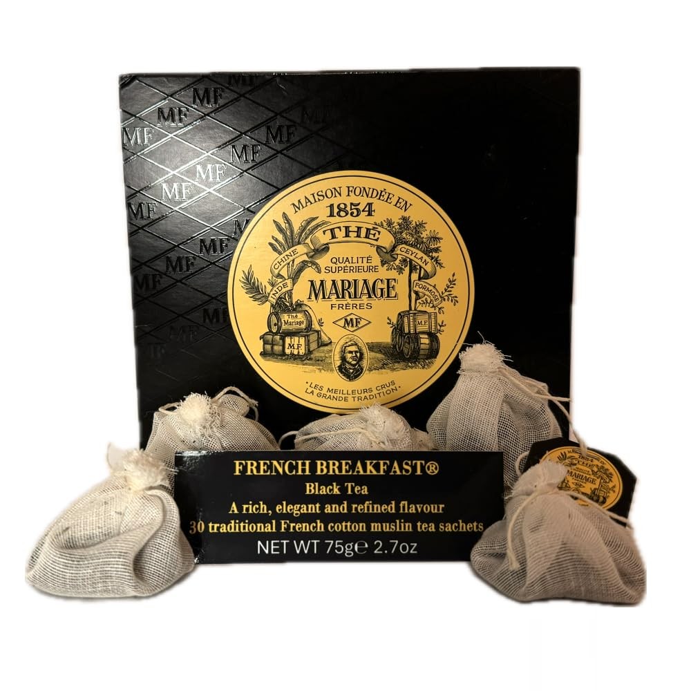 Mariage Freres French Breakfast Tea 30 Muslin Tea Sachets