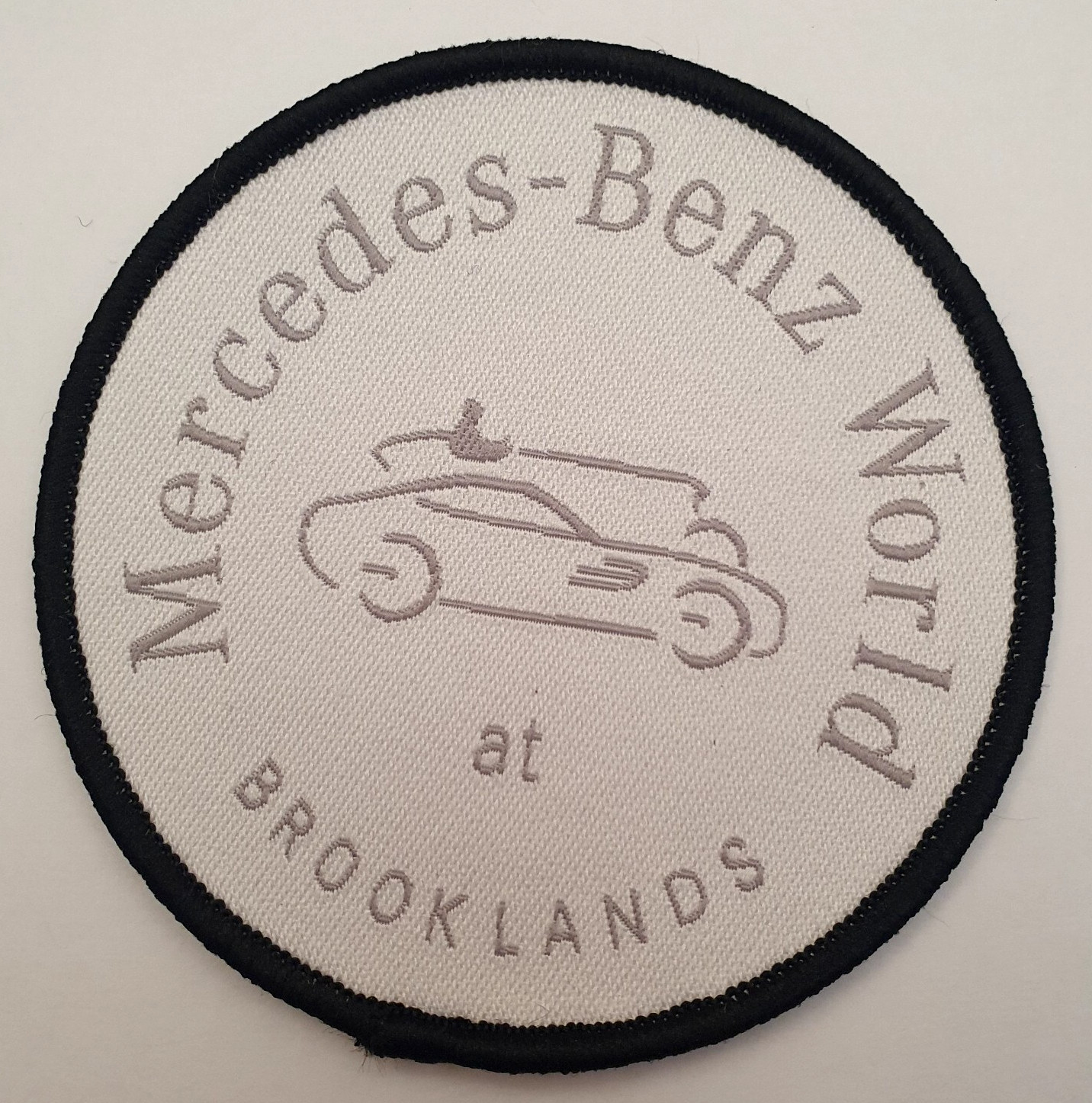 Mercedes-Benz World at Brooklands badge Patch. Prestige Luxury Car