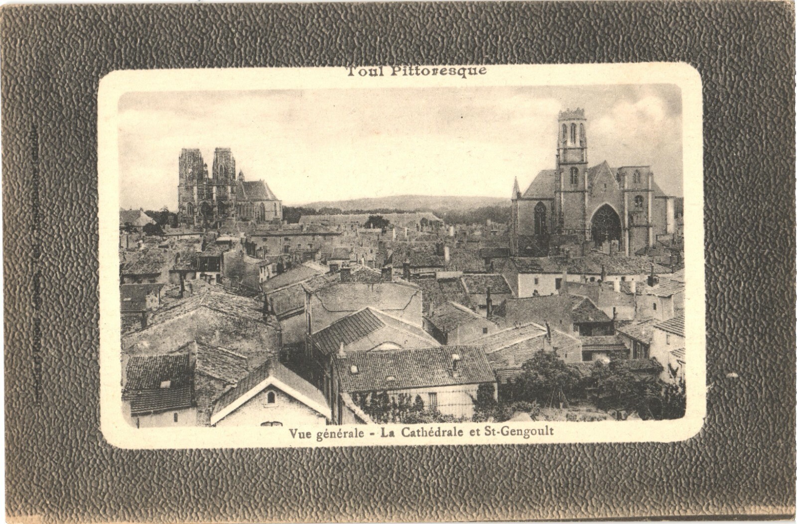 Toul France Cathedral & St-Gengoult Church View Divided Back Postcard c. 1910