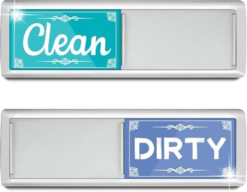 Dishwasher Clean Dirty Magnet Sign Strong Magnetic Slide Tab Scratch Free Decor