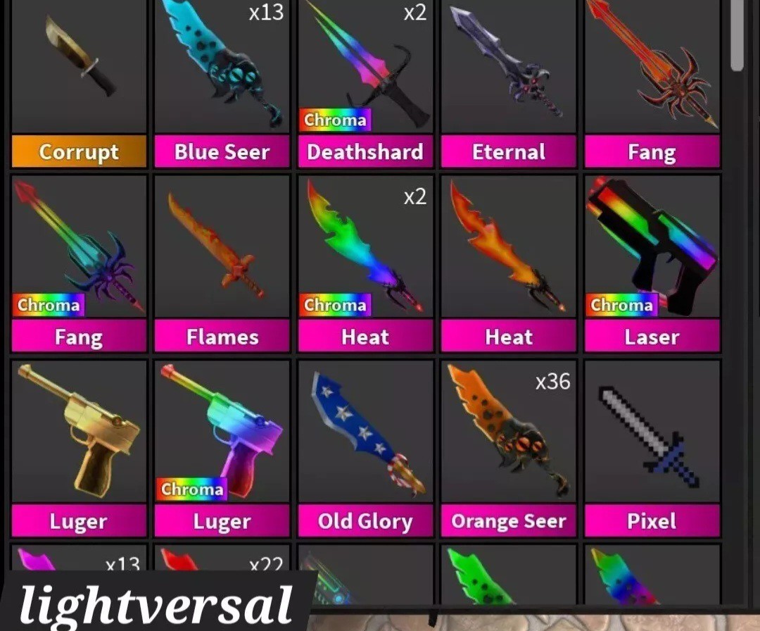 Murder Mystery 2 MM2 Box  4 Godlys/vintages Items 