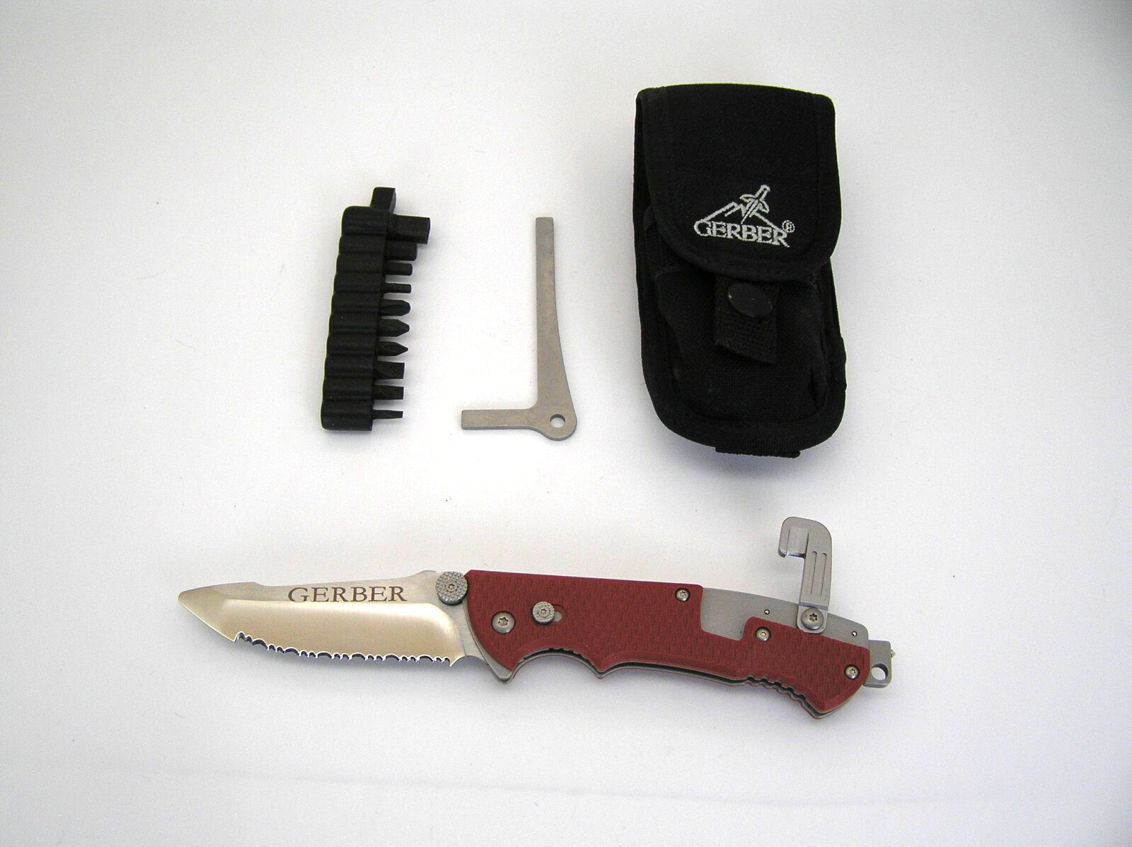 Gerber Hinderer Firefighter Rescue Knife & Tool Set  - Super Rare PATENT PENDING