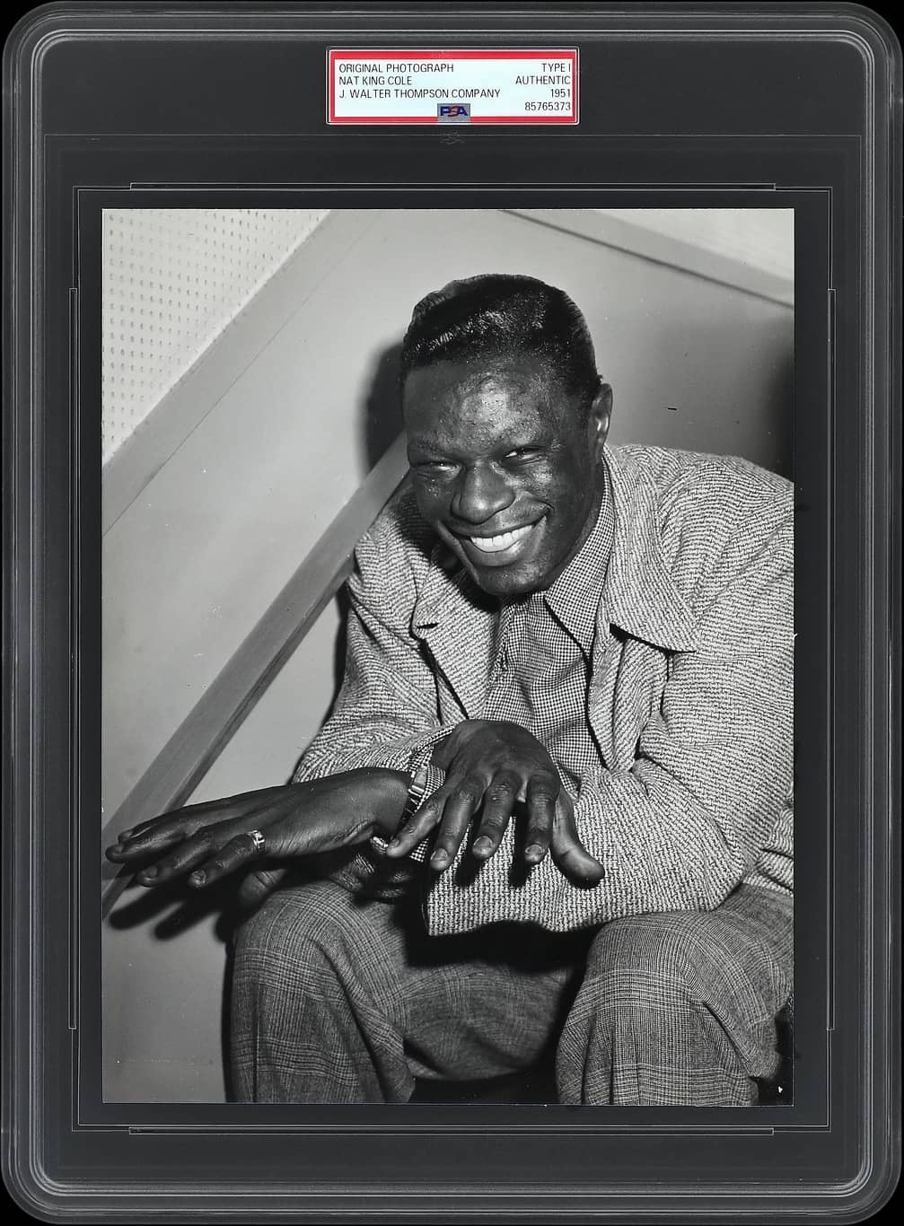 Nat King Cole 1951 Type 1  Original Photo PSA/DNA Crystal Clear