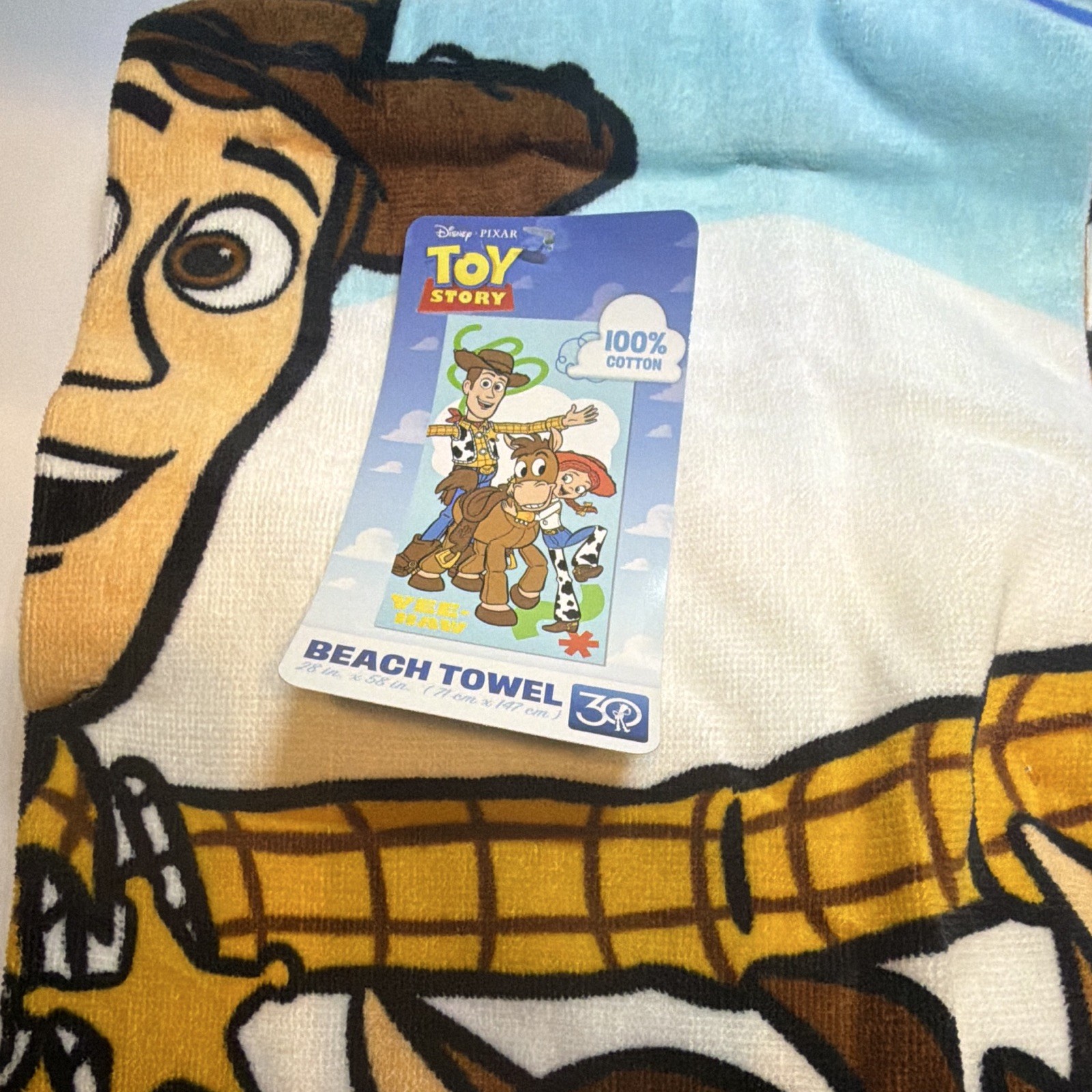 Jay Franco & Sons Disney Toy Story Character Beach Towel 28 x 58 in 100% Cotton