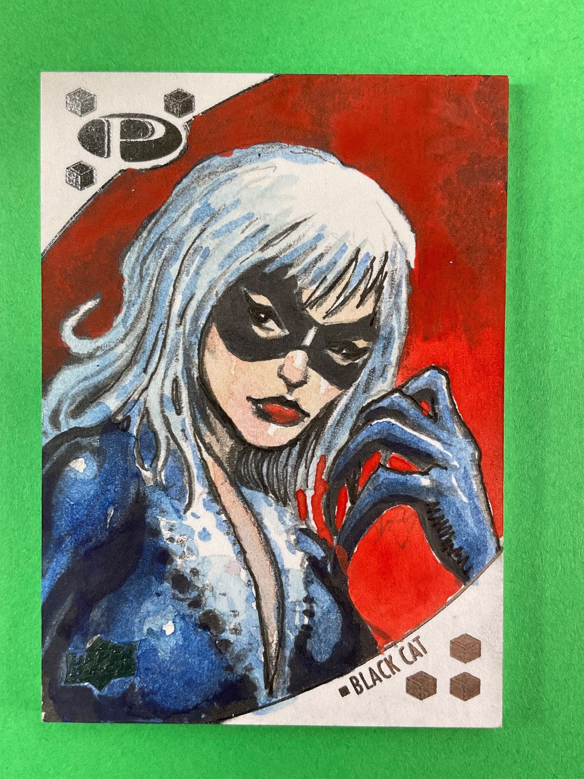 2017 UD Upper Deck Marvel Premier Black Cat Sketch Card by Clint Langley 1/1
