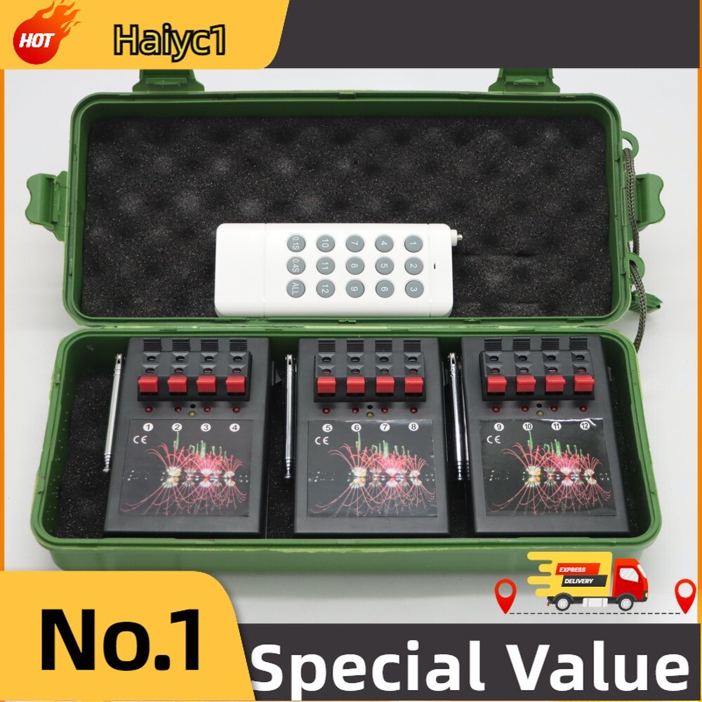 1PCS Profession 12 Cue Wireless Fireworks Firing System Remote Control 