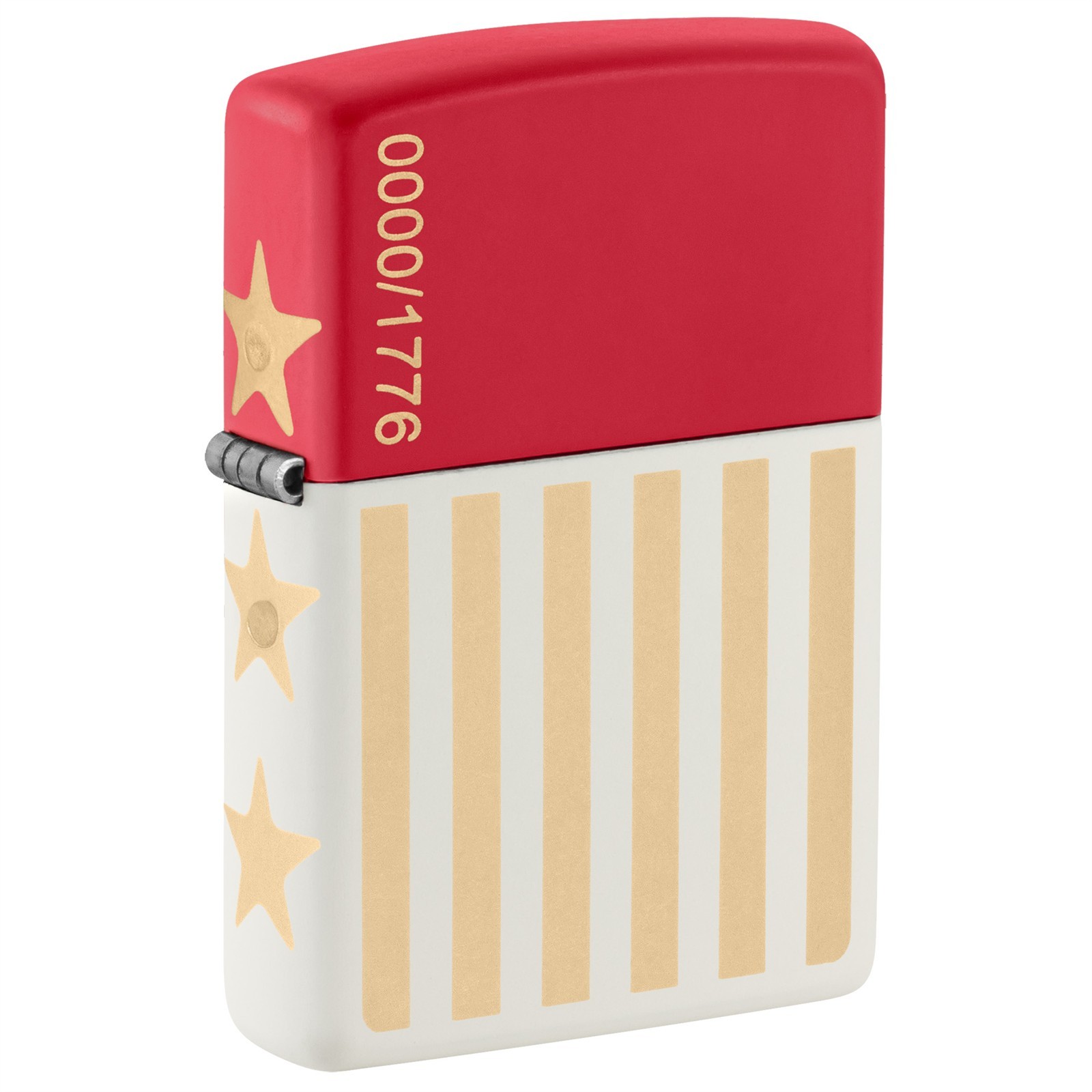 Zippo Lighter: USA 250th Anniversary Collectible, Limited- Red/White Matte 47298