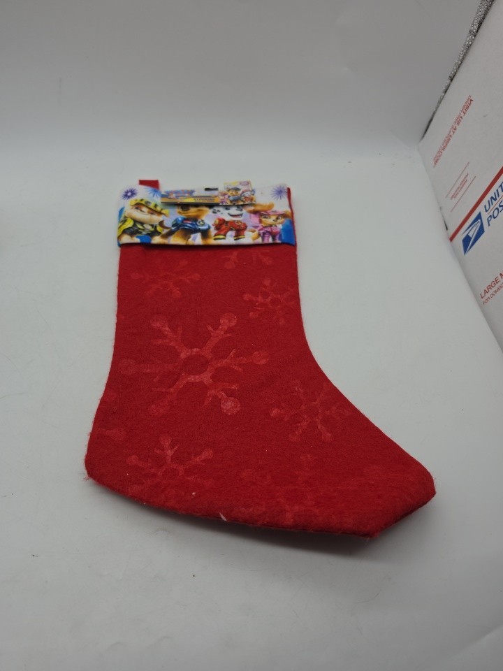 Nickelodeon Paw Patrol the movie Christmas Santa Stocking New Sold Out 