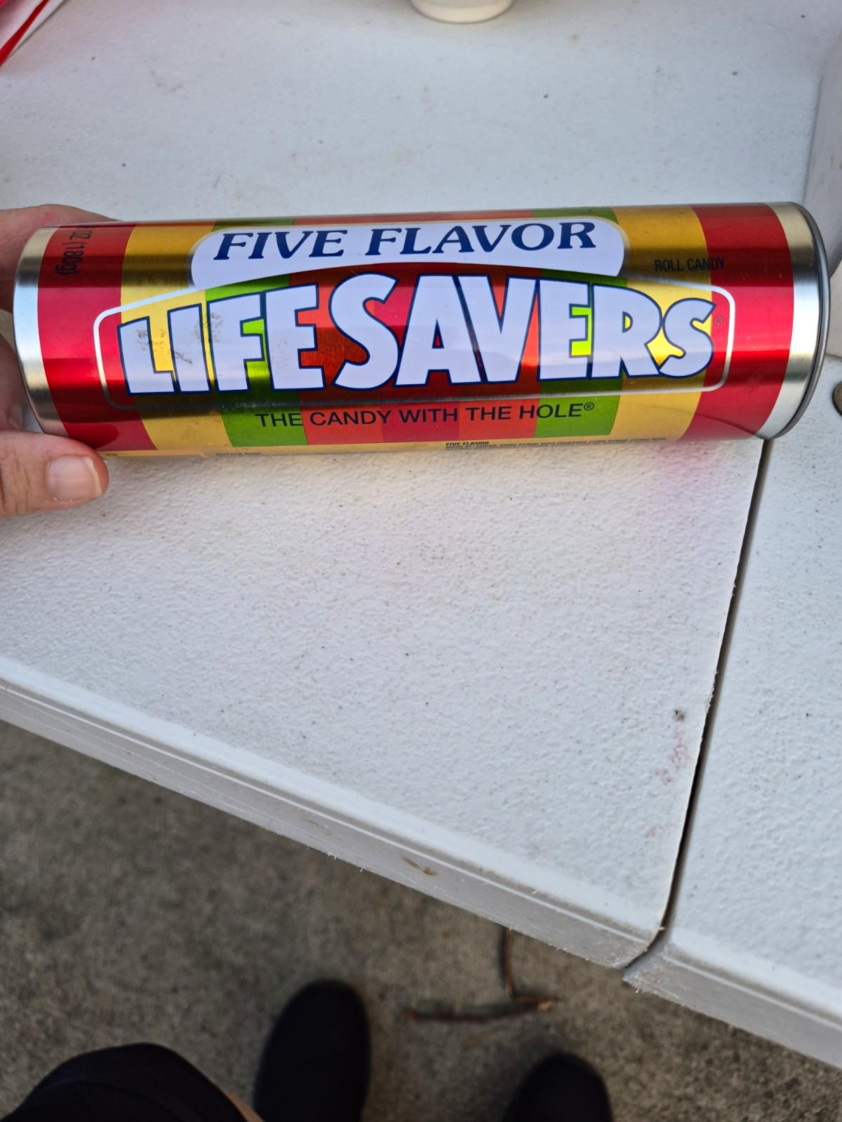 Life Savers Five Flavor Candy Advertising Tin, 6.36 oz