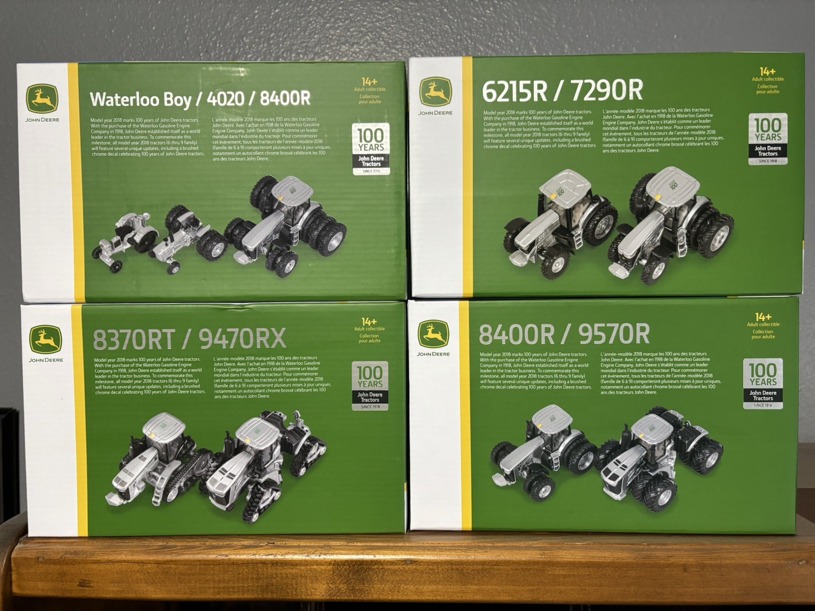 John Deere 100 Years Tractors complete set