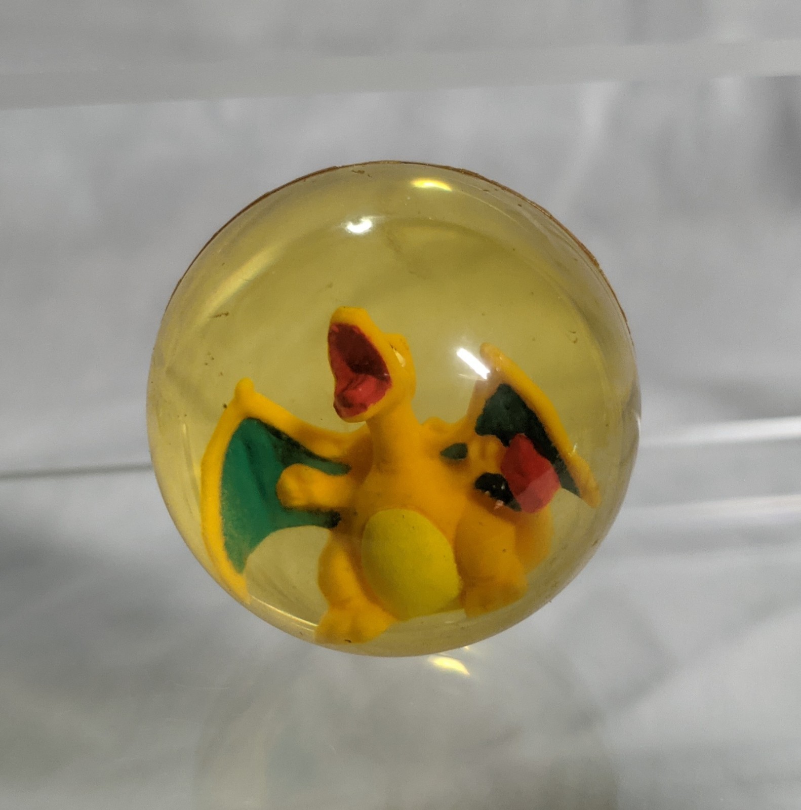 Vintage 1997 Pokémon Tomy Super Power Bouncer Bouncy Ball Japan Charizard Rare