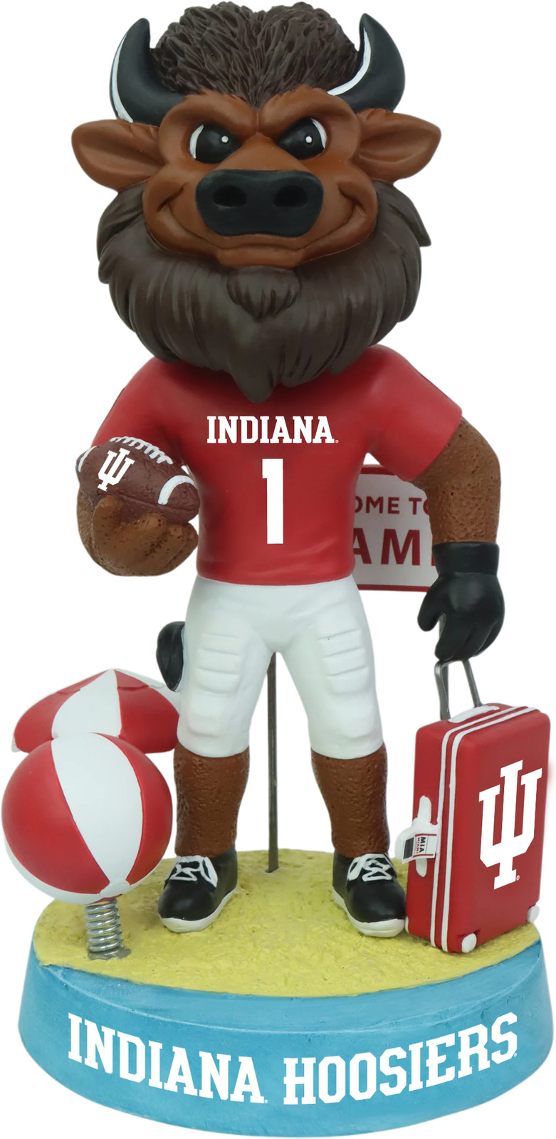Hoosier The Bison Indiana Hoosiers Welcome To Miami Bobblehead NCAA College