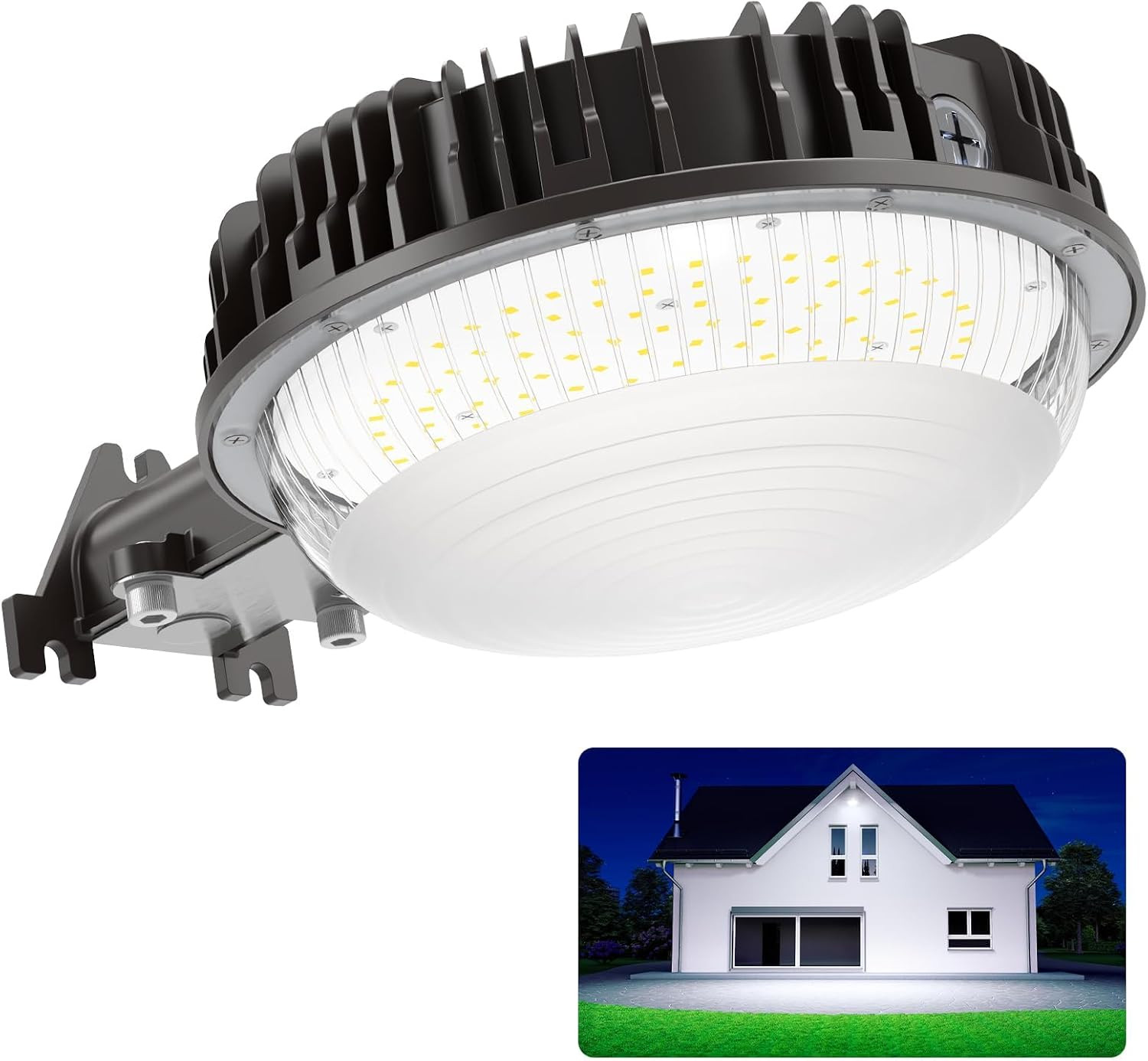 100W LED Barn Light 15000LM with Dusk to Dawn Photocell, ETL Listed, 5000K Dayli
