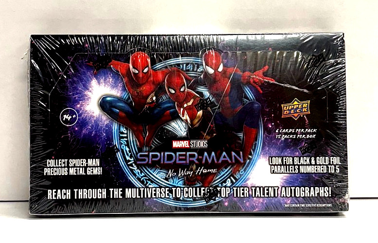 2023 Upper Deck Marvel Studio Spiderman No Way Home Factory Sealed Hobby Box