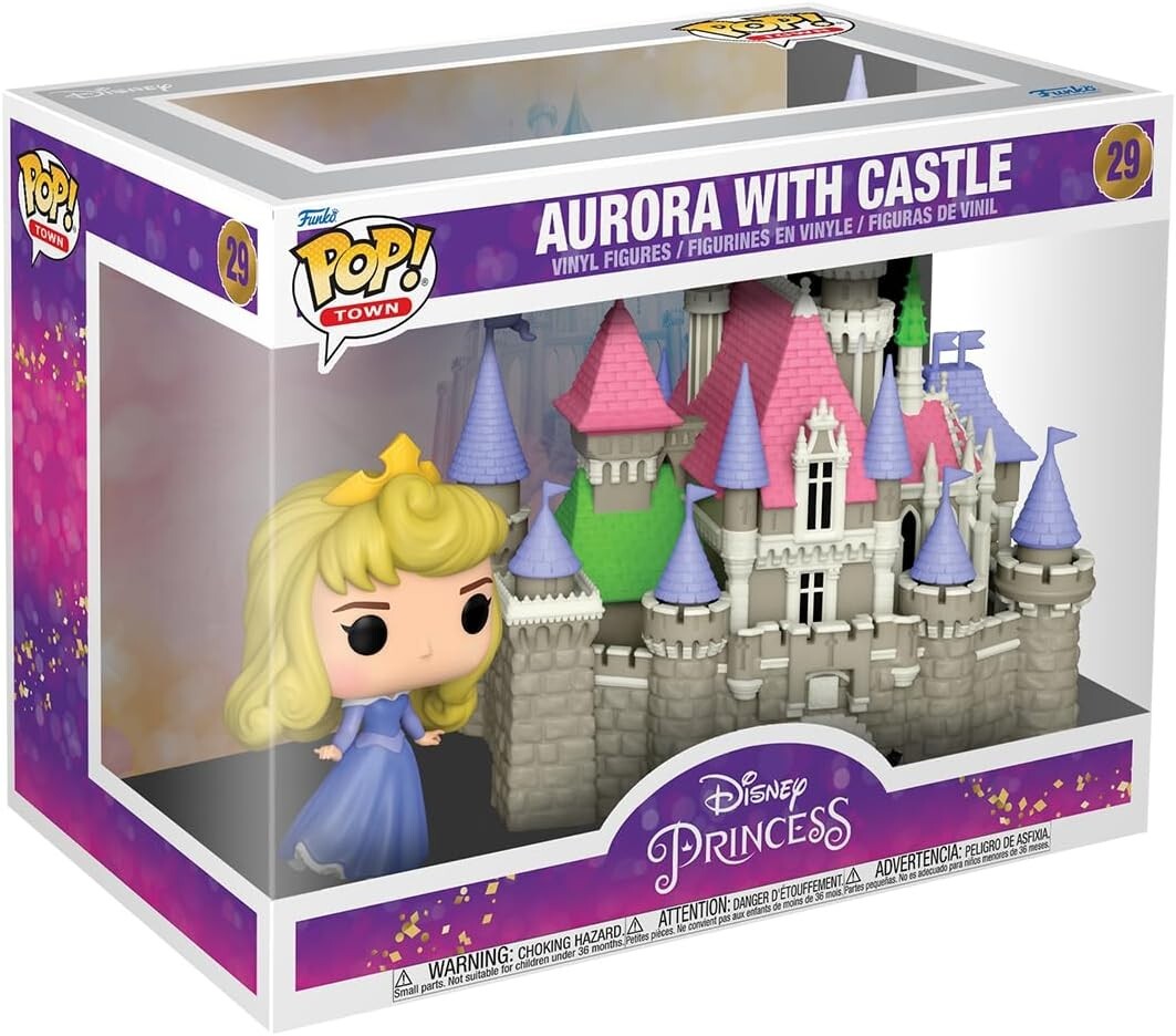 Funko Pop Town Disney's Sleeping Beauty: Aurora w/ Castle Figure