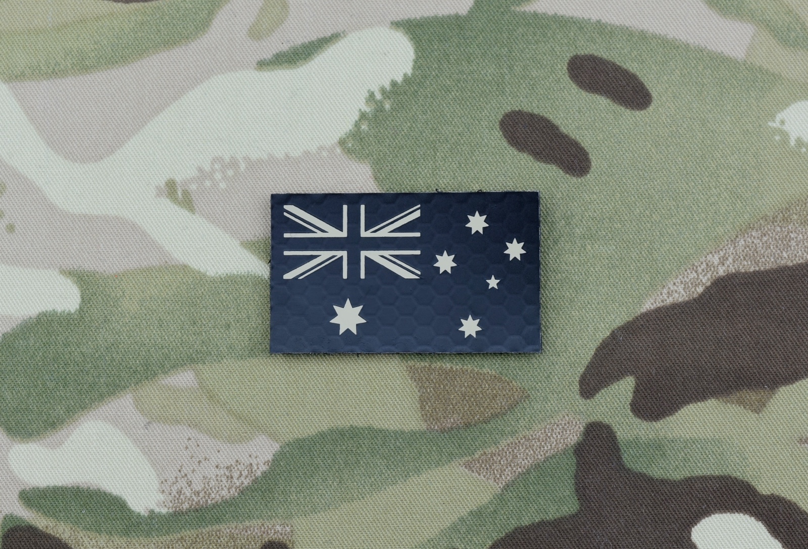 Mini Australian IR Flag Patch Task Force 66 SOTG SASR 2 Cdo Tan/Black Infrared