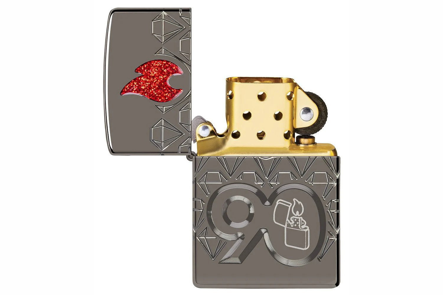 Zippo 90th Anniversary Black Ice 2022 Collectible of the Year – Model 49867 NEW