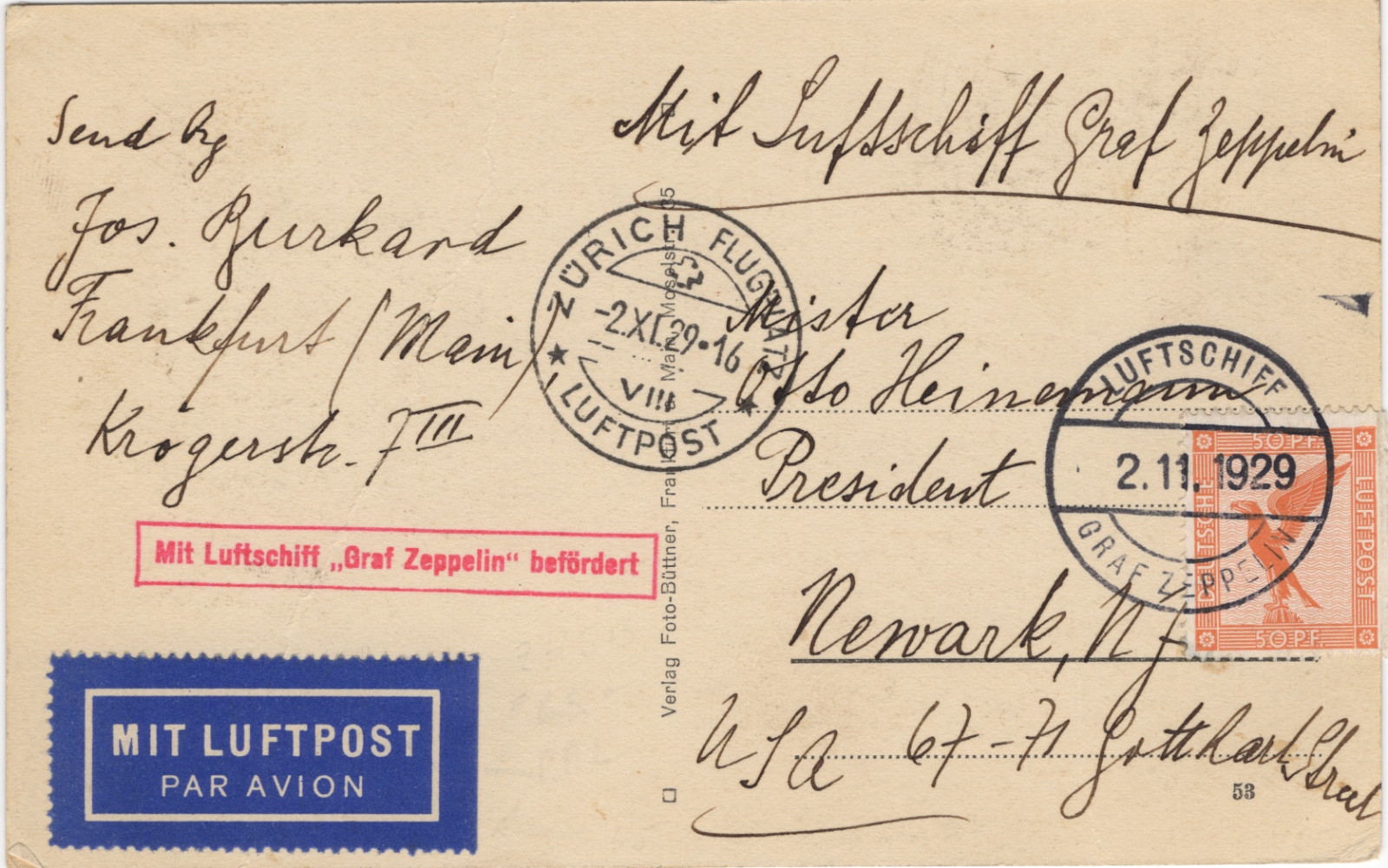 1929 Graf Zeppelin Dubendorf First Swiss Landing Cover RPPC 5.5x3.5