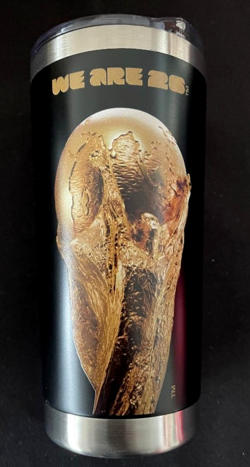 2026 FIFA Soccer World Cup 18oz Trophy Tumbler Official Cup Edition