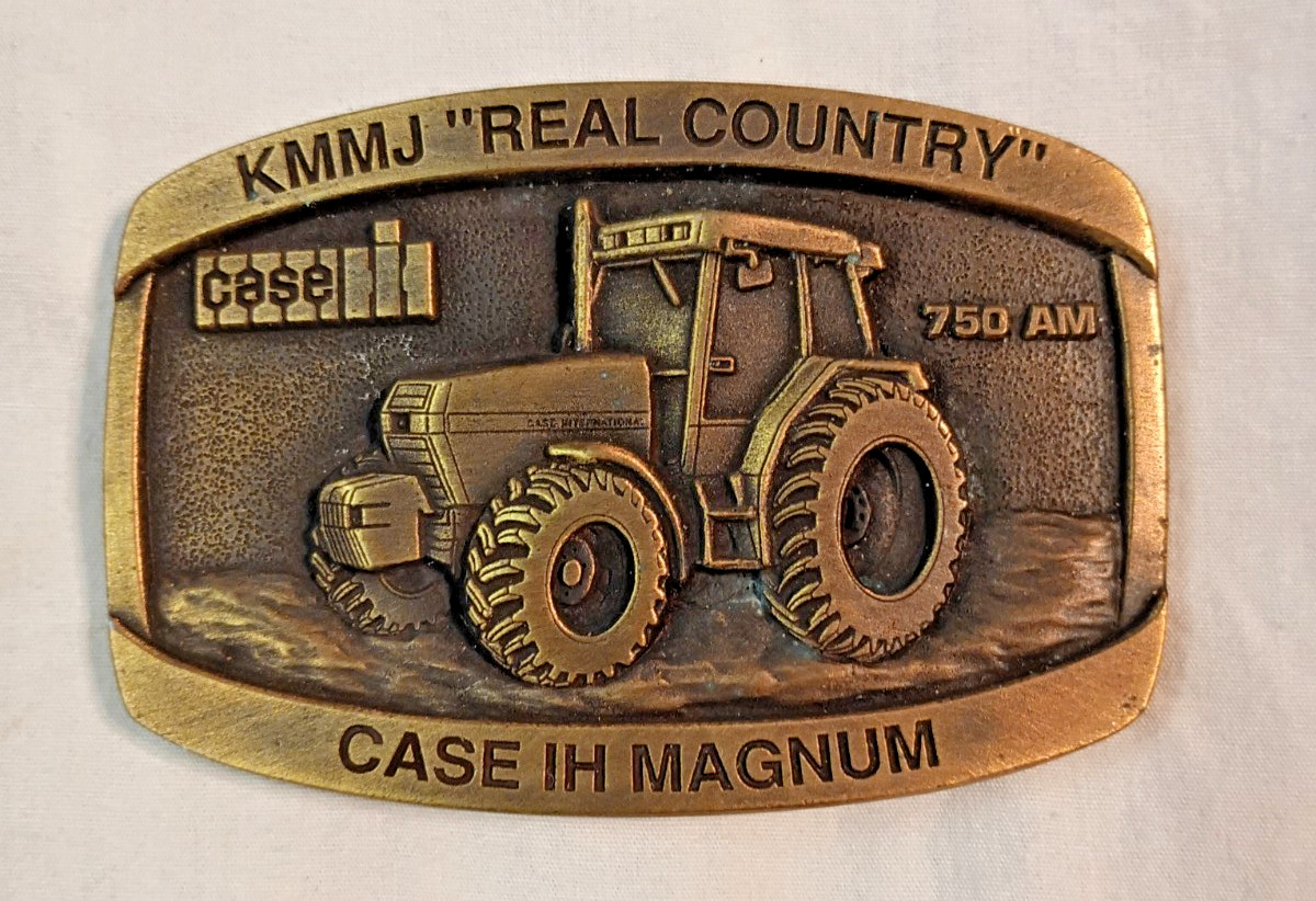 Case IH International Magnum Tractor BELT BUCKLE KMMJ Radio 1993 Limited Edition