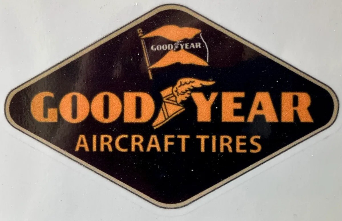 Peel & Stick Vinyl Decal- Goodyear Aircraft Tires DEC-0223