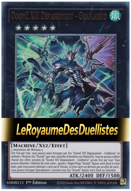 Yu-Gi-Oh DoomZ XIII Overtake - Graflareio Ultra Rare BLZD-FR045 1st FR