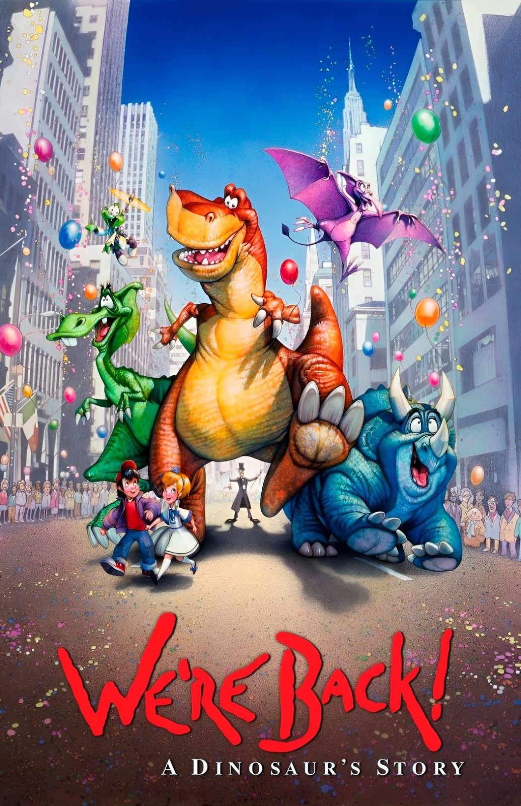 We're Back A Dinosaur's Story (1993) Movie Poster Print Wall Art Home Decor