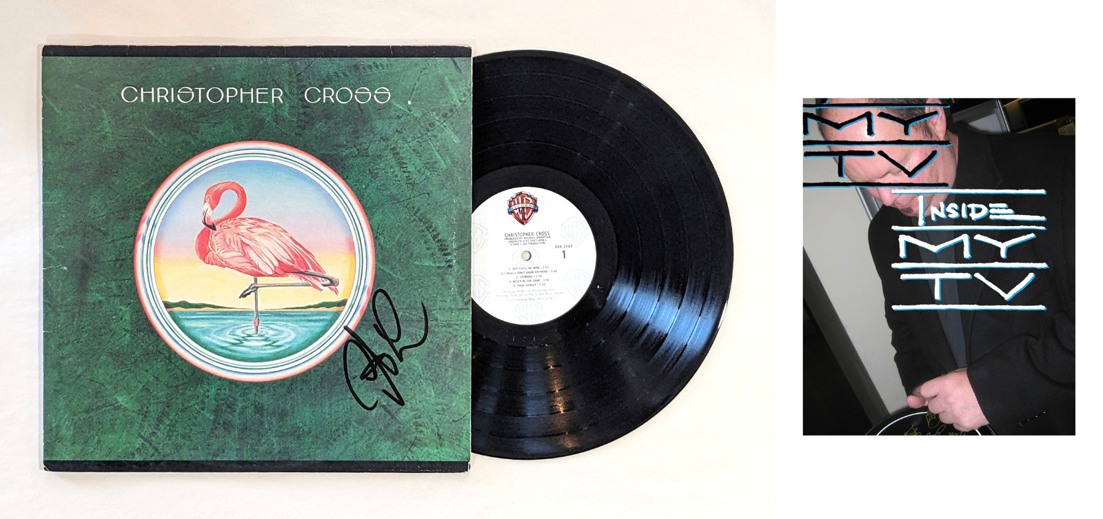 CHRISTOPHER CROSS signed RECORD LP self titled AUTOGRAPH coa