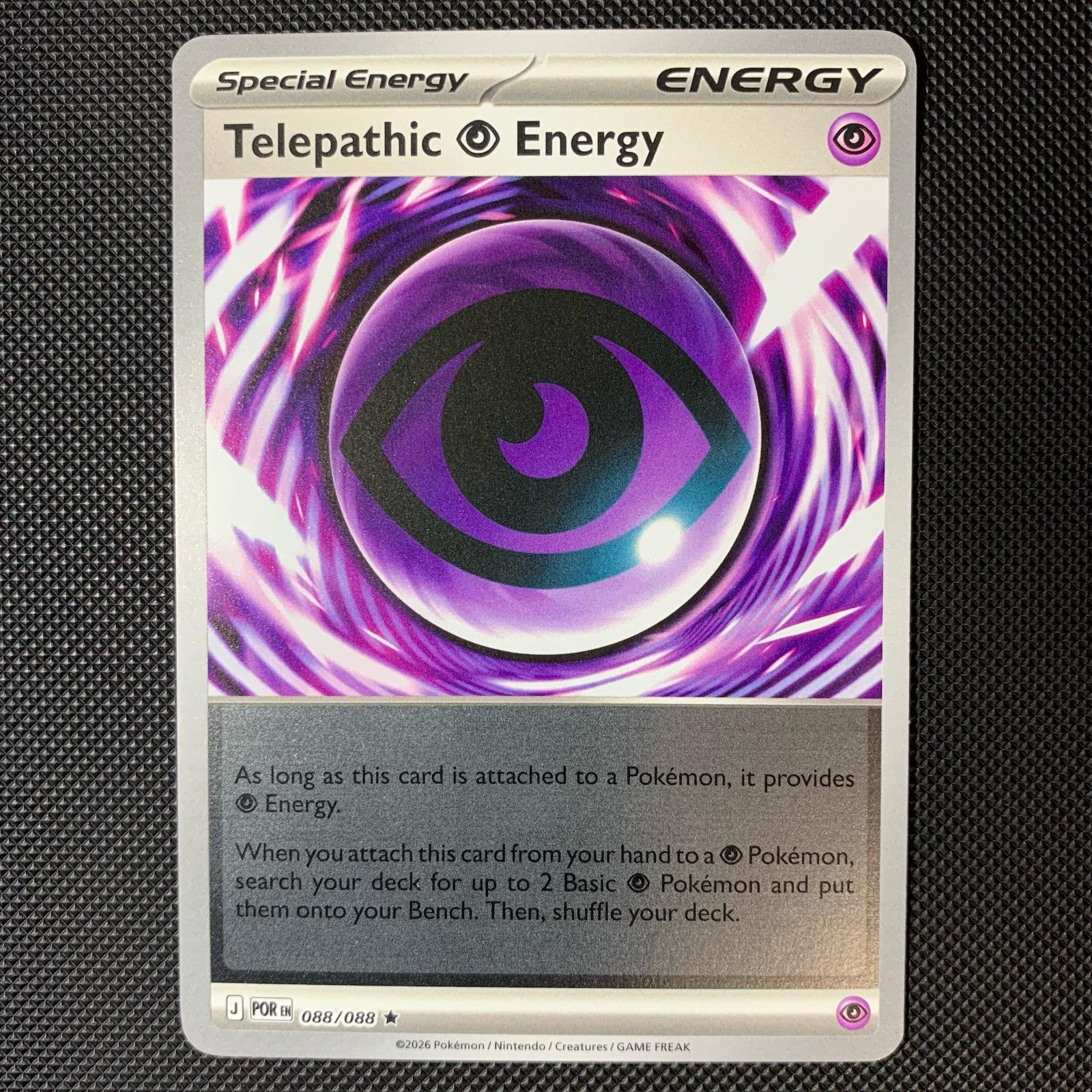 Telepathic Psychic Energy 088/088 Rare Perfect Order Pokemon Reverse Holo NM