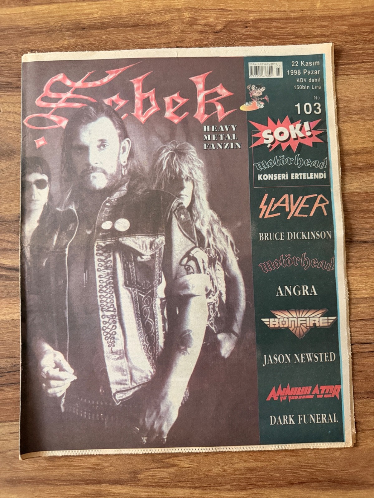 Sebek Heavy Metal Fanzine #103 1998 Motörhead Slayer Bruce Dickinson Angra