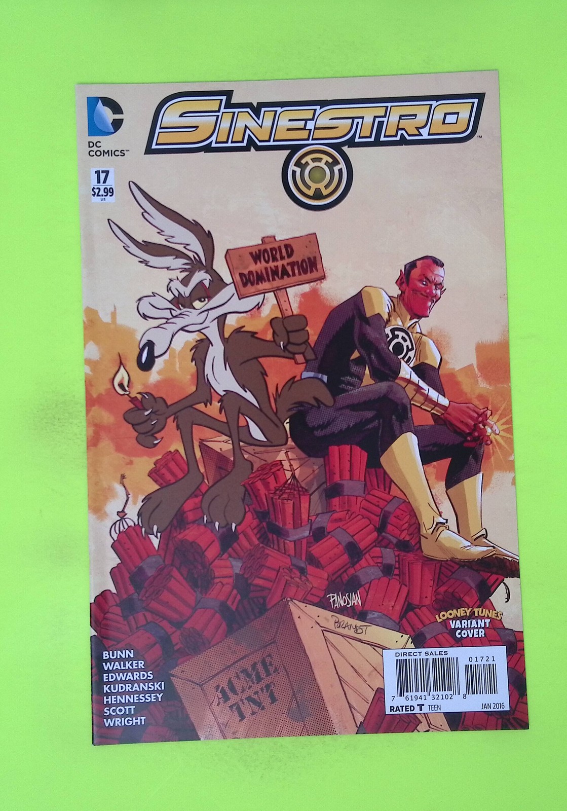 Sinestro #17b 2016 DC Comics Variant High Grade Comic Book W21-261