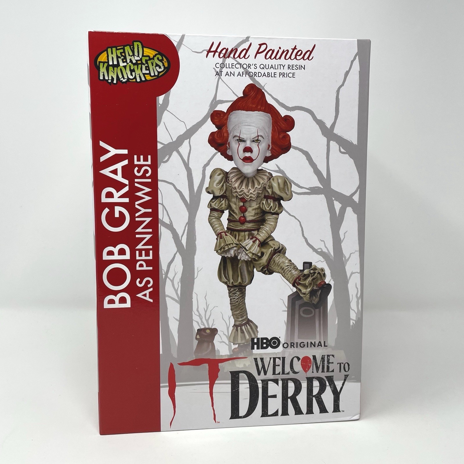 NECA Head Knockers Pennywise Welcome To Derry Bob Gray Hand Painted Resin Statue