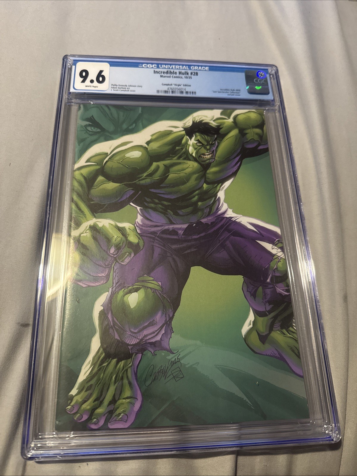 Incredible Hulk #28 CGC 9.6 (2025) - Campbell Virgin Edition 1:100