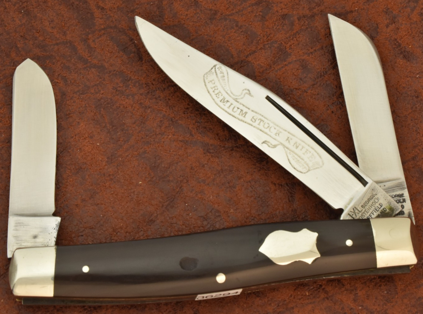 VINTAGE IXL GEORGE WOSTENHOLM SHEFFIELD ENGLAND SMOOTH HORN STOCKMAN KNIFE 36294