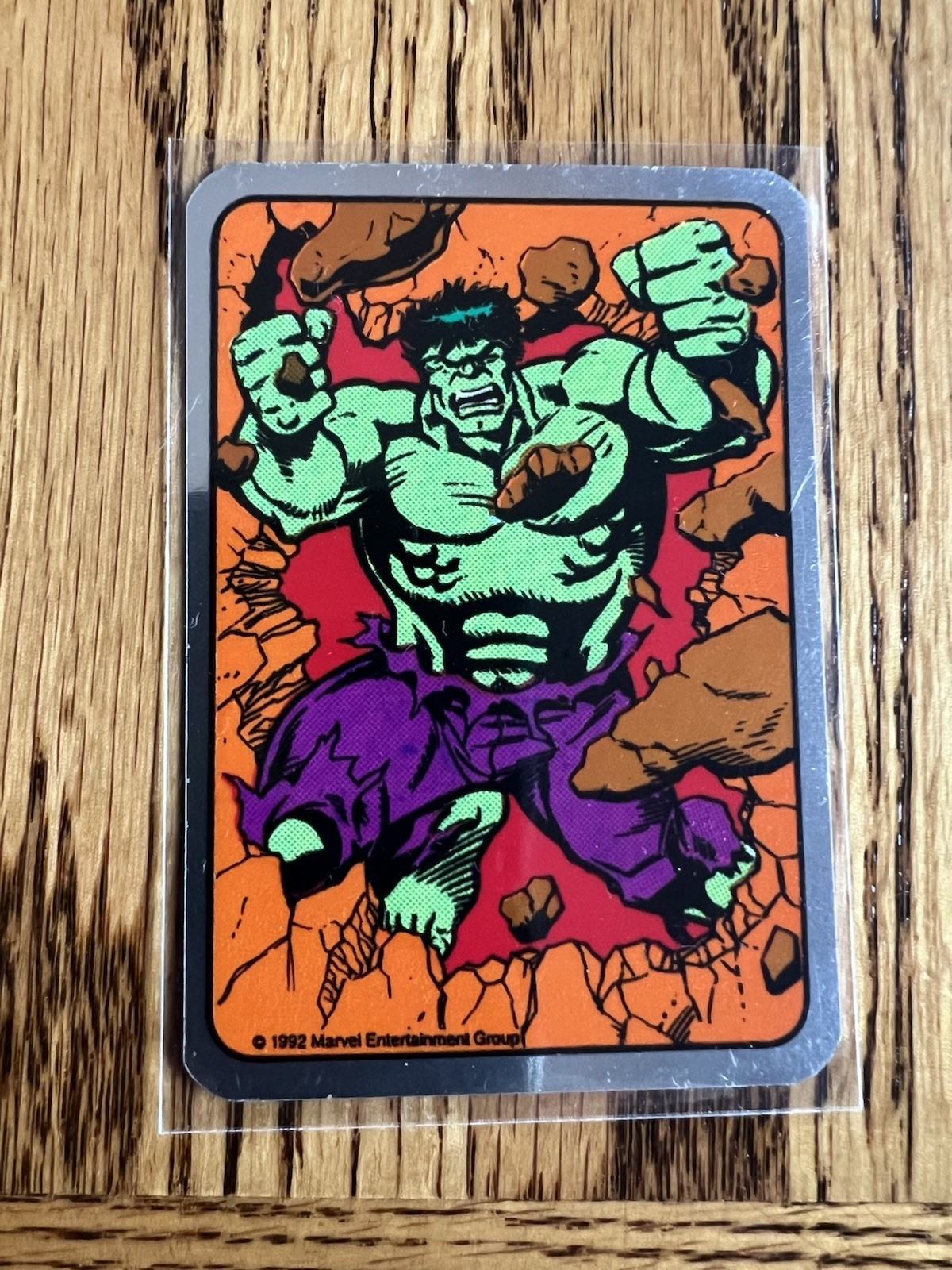 Incredible Hulk Vending Machine Sticker (1992) 