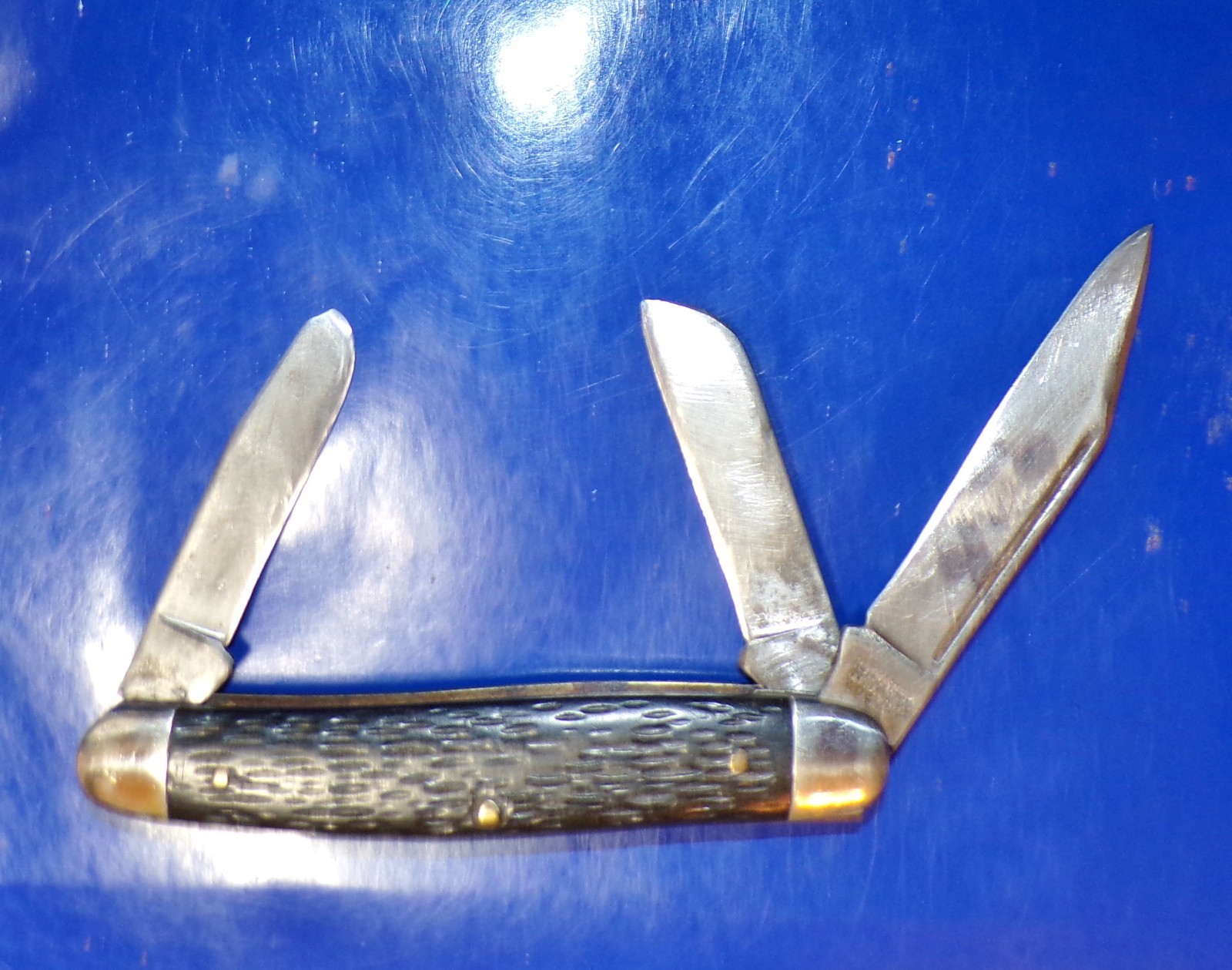 Vintage KUTMASTER UTICA, N.Y. U.S.A. Long-Pull Stockman Knife